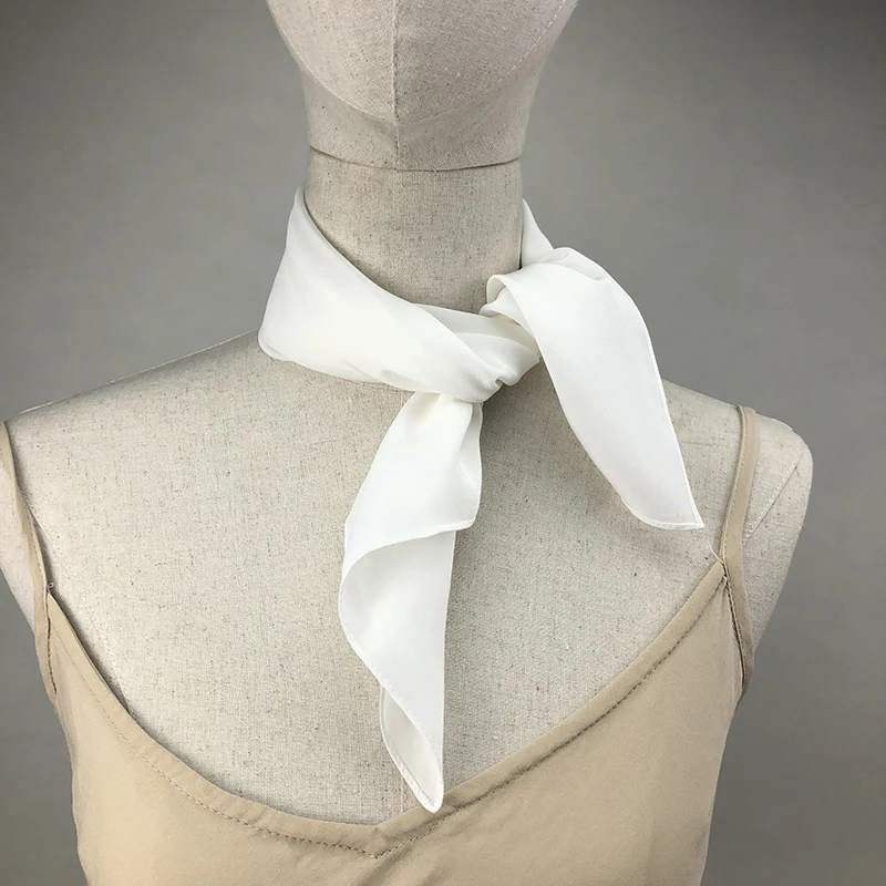 Scarf Silk Square - Novo lenço de seda feminino pescoço