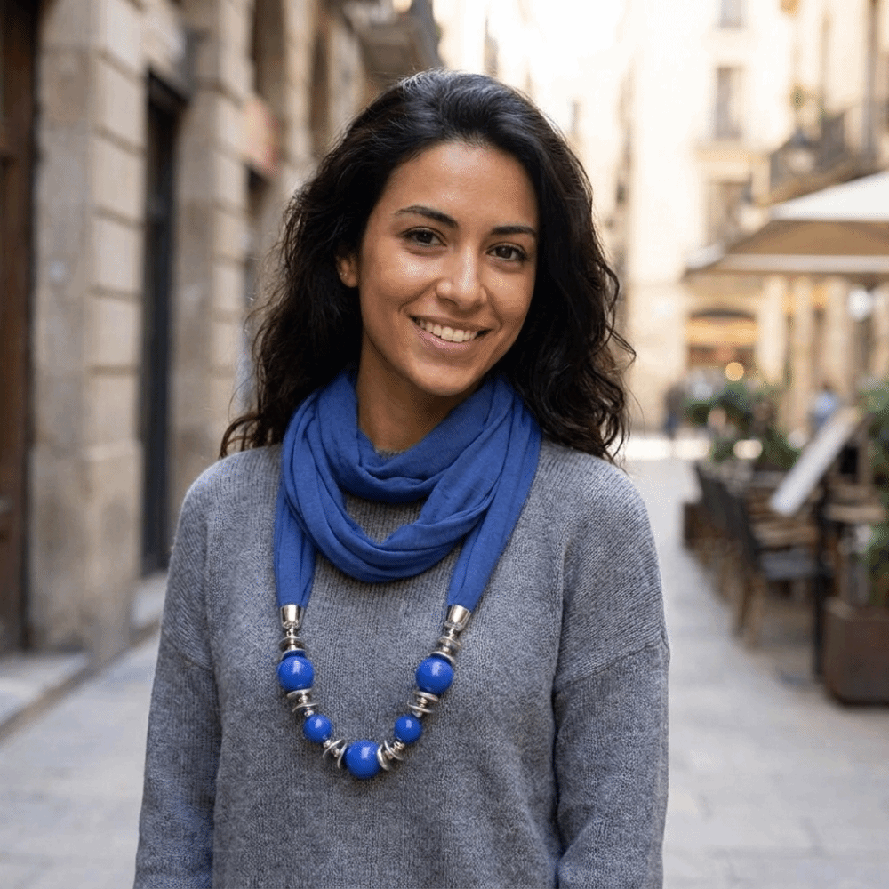 Novo Lenço de Chiffon com Cont - Infinity Scarf Knit avaliação e preço