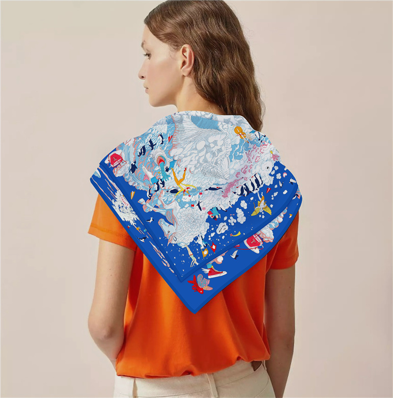 Écharpes foulards femme envolt - Scarf Silk Square avaliação e preço