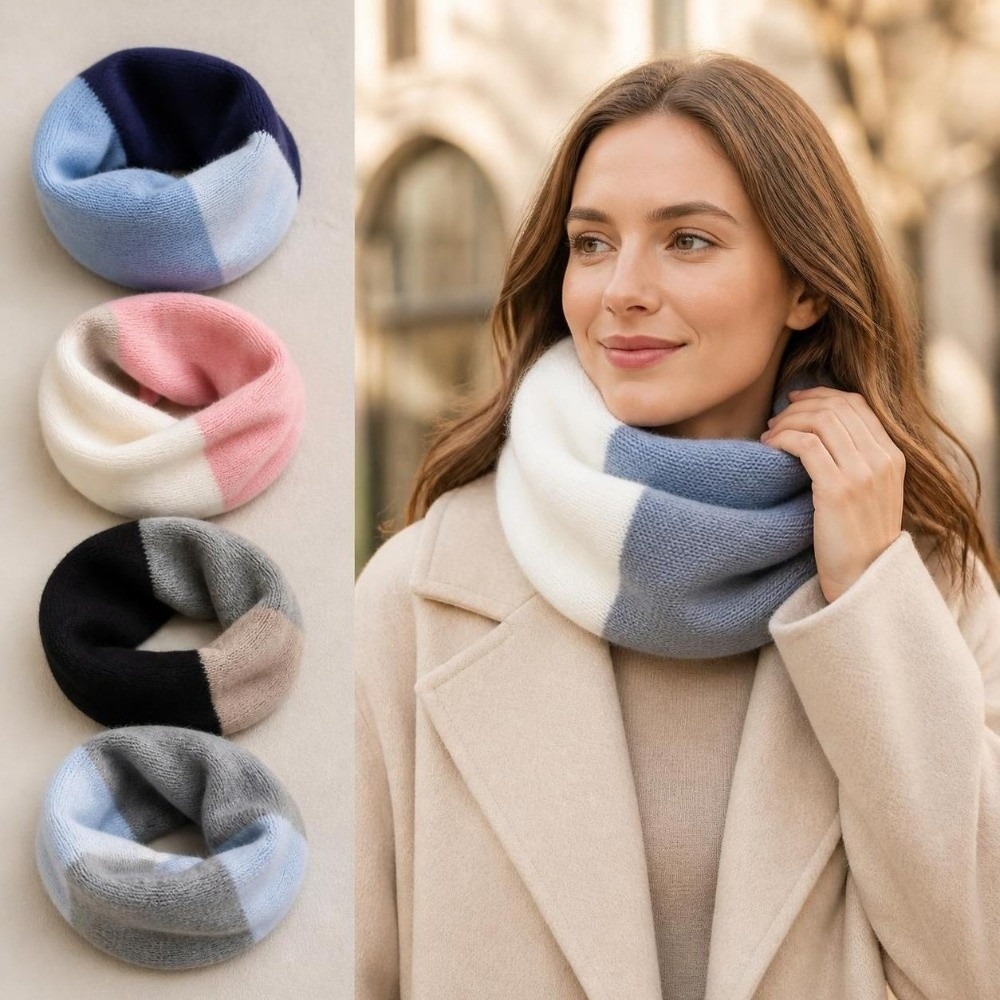 Cachecol Infinito de Cores Com - Infinity Scarf Knit avaliação e preço