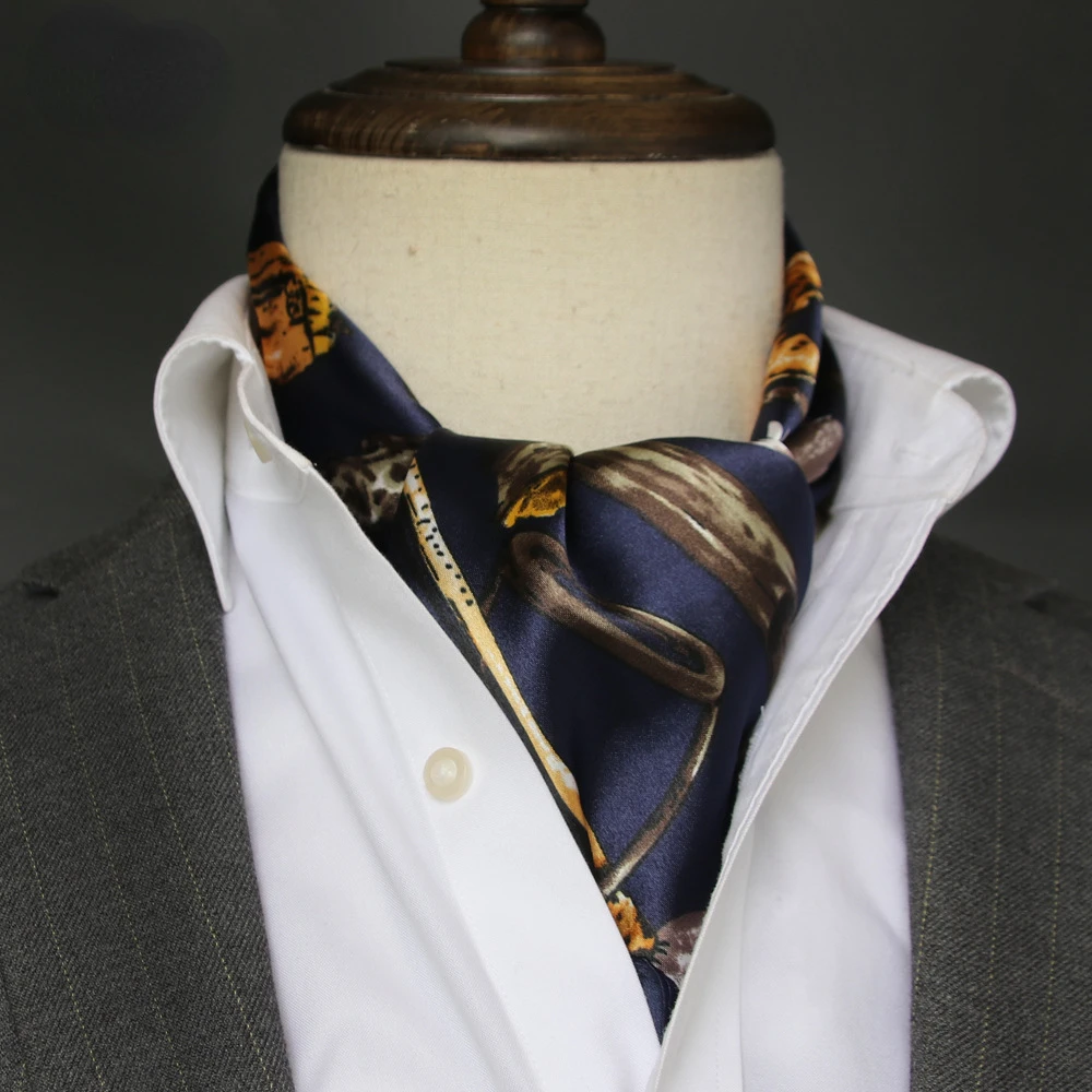 Lenço de seda masculino britân - Scarf Silk Square avaliação e preço